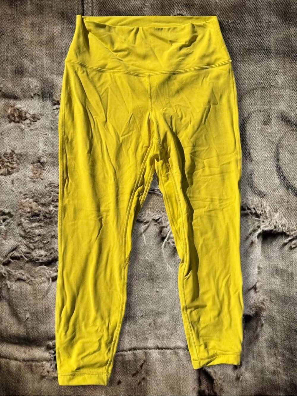 yellow Lululemon leggings